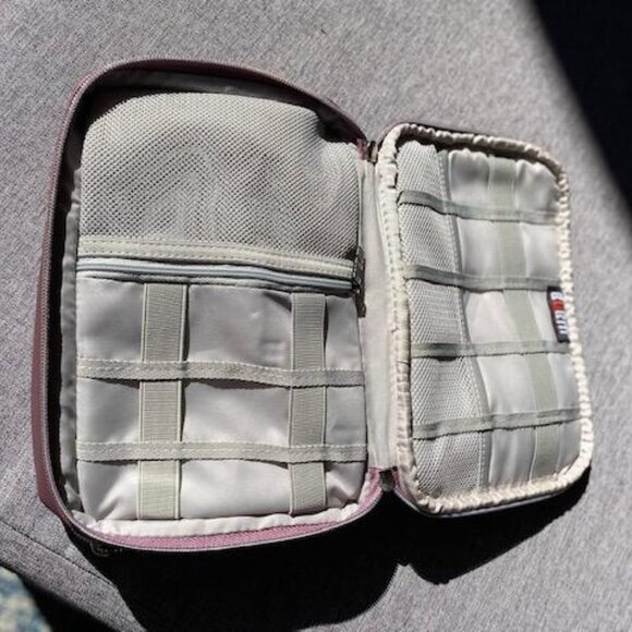 BUBM 1Pc Universal Travel Cable Organizer, Plum Color - Picture 4 of 5